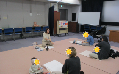 親子でマッサージ